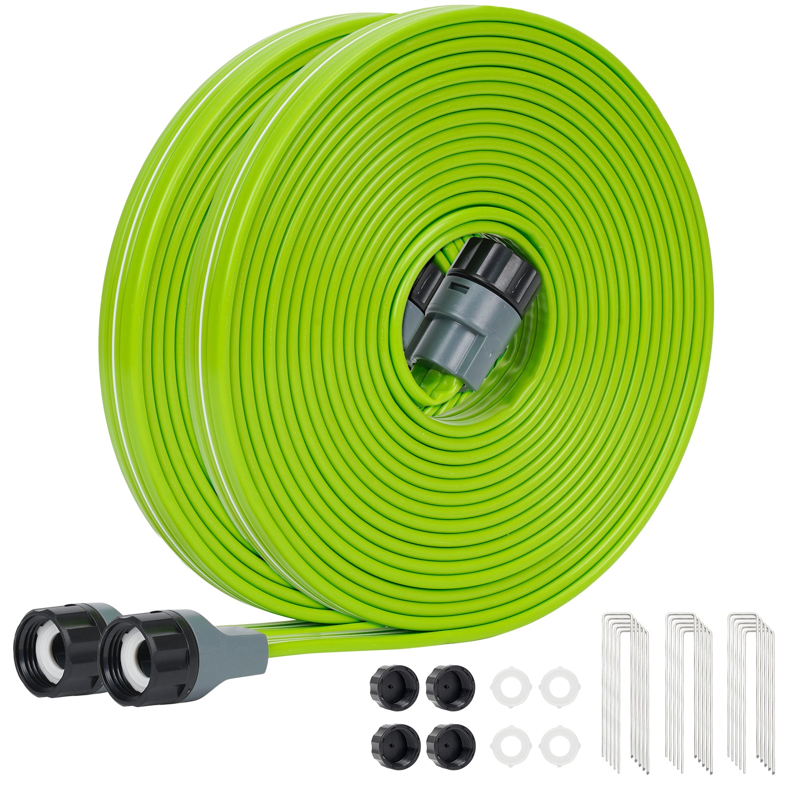 Springkler Hose KOBAZ Sprinkler Soaker Hose with Holes, Garden Watering Hose with Stak ...