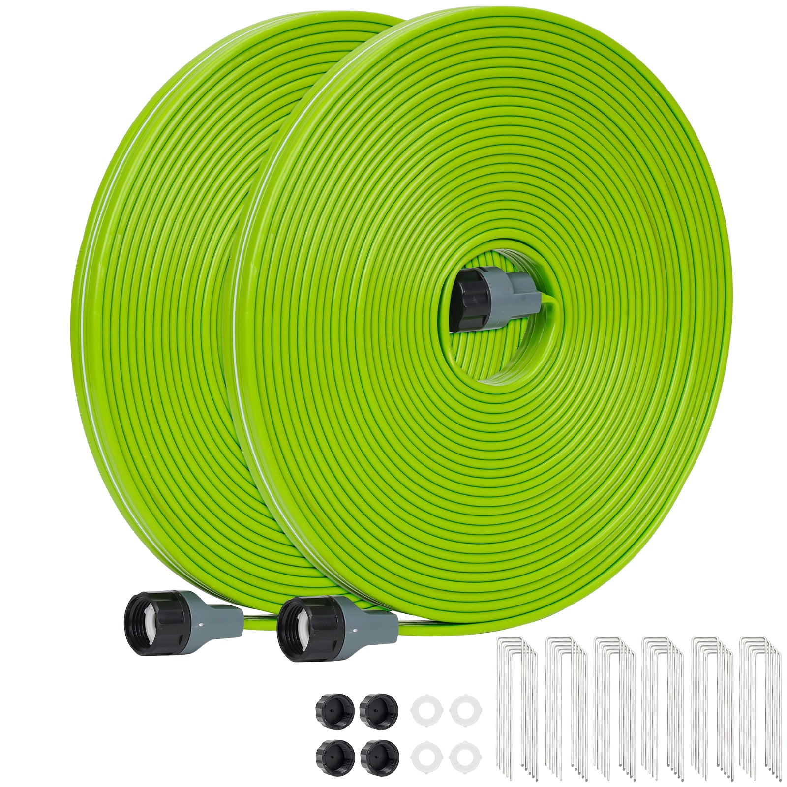 Springkler Hose KOBAZ Sprinkler Soaker Hose with Holes, Garden Watering Hose with Stak ...